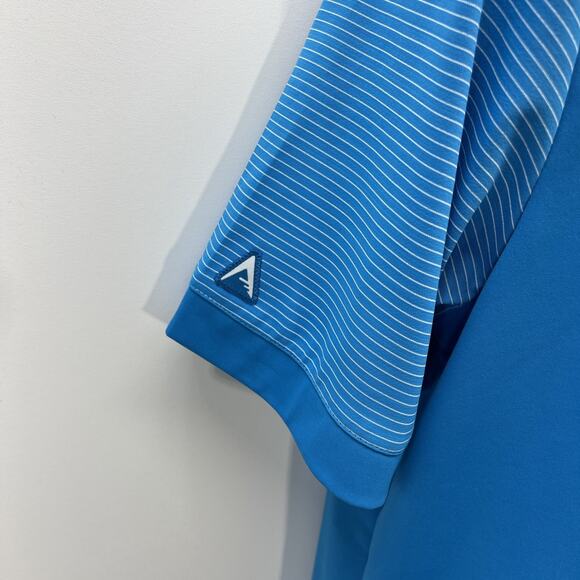 NFL Carolina Panthers Antigua Men's 3 Button Blue Polo Shirt S/S Medium - Picture 2 of 6